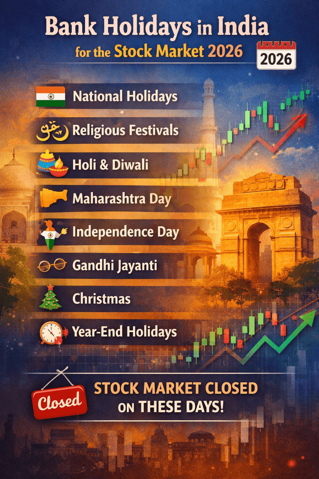 Bank Holidays in India 2026: Full List & Market Impact