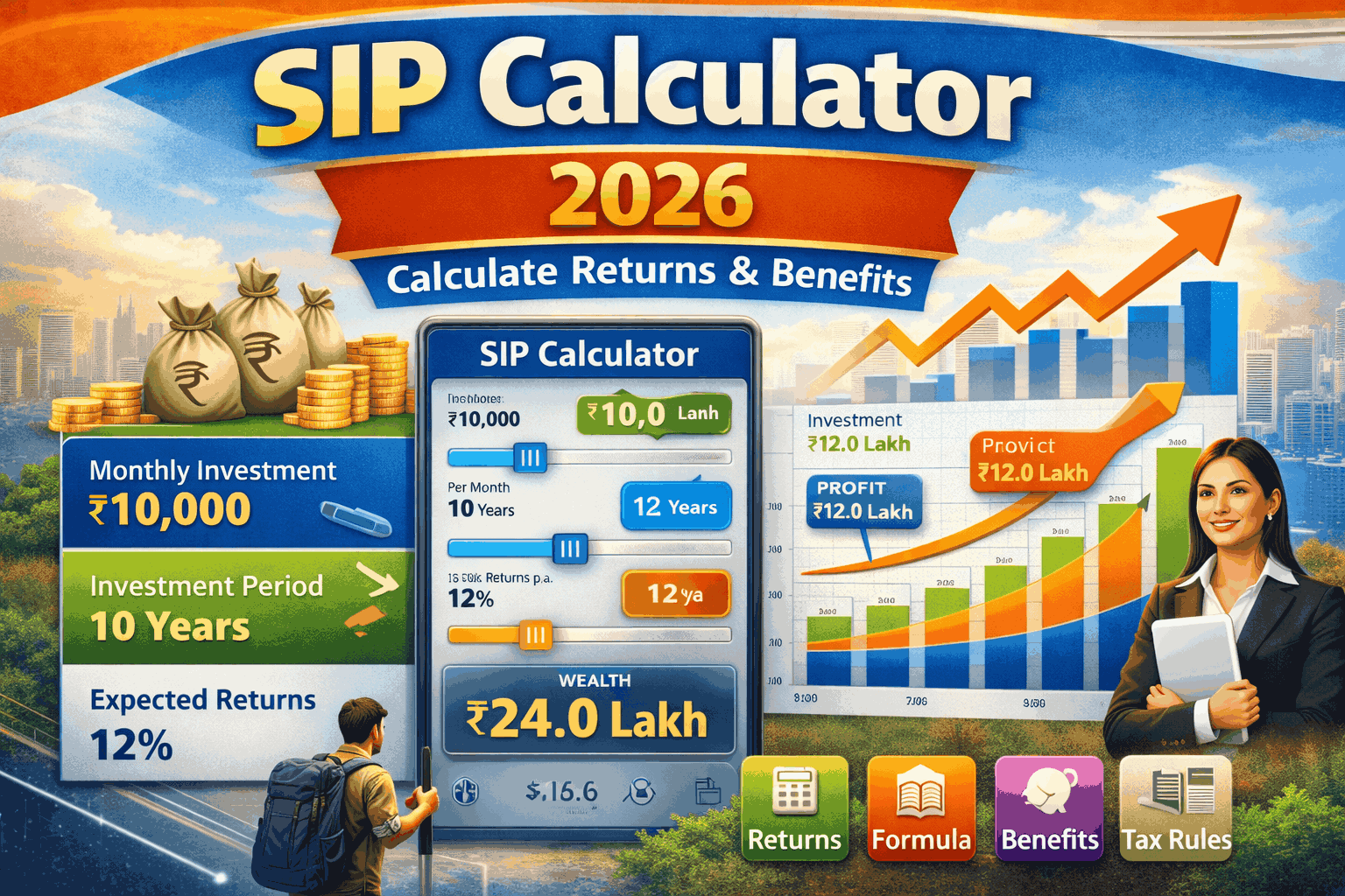 SIP Calculator 2026 – Calculate Returns, Formula, Benefits & Investment Guide